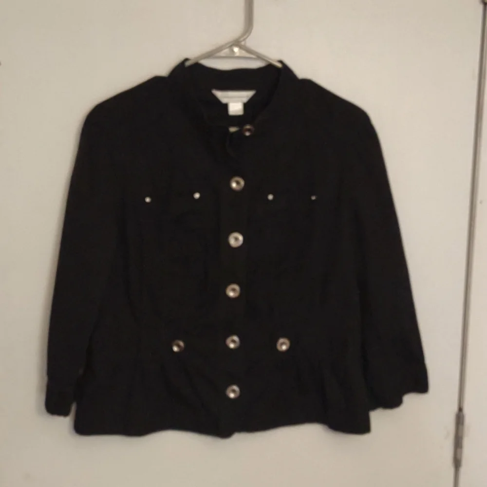 Christopher & Banks black jacket, large